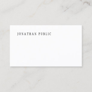 Carte De Visite Moderne modèle de design minimaliste élégant et si