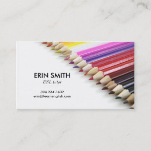 Carte de visite moderne no 66   Crayons crayon