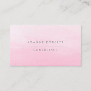 Carte De Visite Moderne Pretty Rose Ombre Beauté ou professionnel