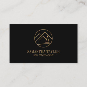 Carte De Visite Moderne Professional Immobilier Mountain Realty Bu