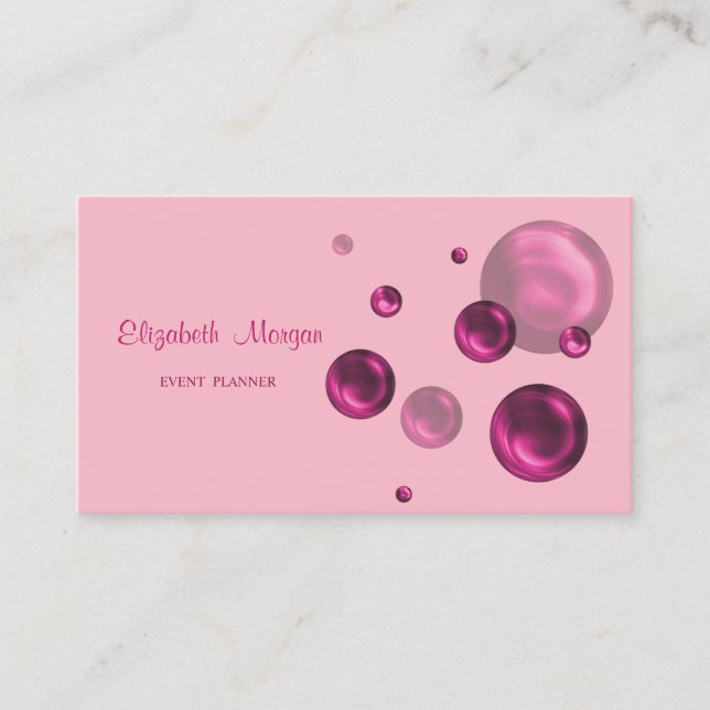 Carte De Visite Moderne Professionnel Design Simple, Points (Devant)
