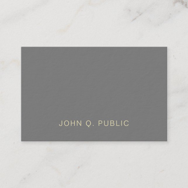 Carte De Visite Moderne Professionnel Élégant Créatif Ultra Épais (Devant)
