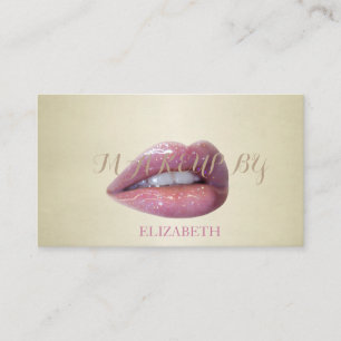 Carte De Visite Moderne Professionnel Élégant Glittère-Lips