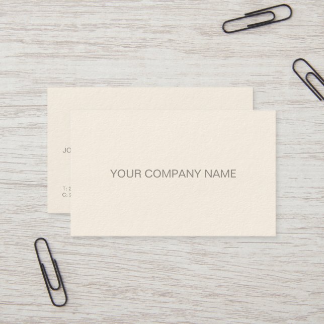 Carte De Visite Moderne Professionnel Élégant Simple Signature Cre (Devant/Arrière en situation)
