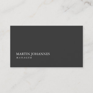 Carte de visite moderne professionnel gris clair