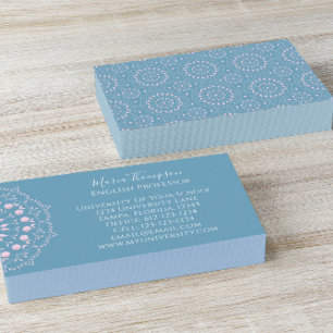 Carte De Visite Moderne Professionnel Minimaliste Rose Bleu