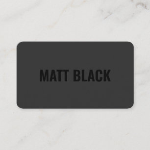 Carte De Visite Moderne professionnel noir et blanc simple élégant