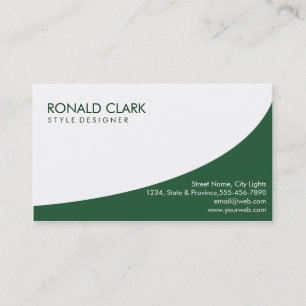 Carte De Visite Moderne Professionnel Plat Simple Vert Nature Agri