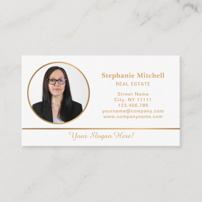 Carte De Visite Moderne, Professionnel, Réalisateur, Immobilier, P (Devant)