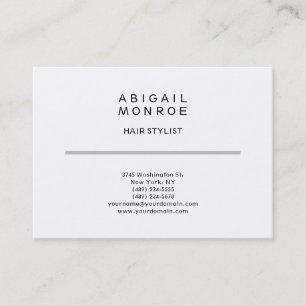 Carte De Visite Moderne Professionnel Simple Modèle blanc simple