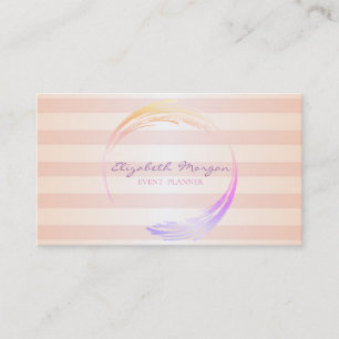 Carte De Visite Moderne rayé de style élégant