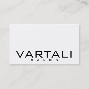Carte de visite moderne salon noir blanc clair