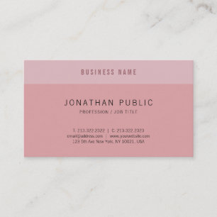 Carte De Visite Moderne Simple élégant Design Tendance Couleurs Mo