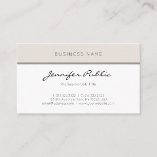 Carte De Visite Moderne Simple Élégant Minimaliste Professionnel C