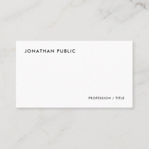 Carte De Visite Moderne Simple Modèle Professionnel Promotionnel
