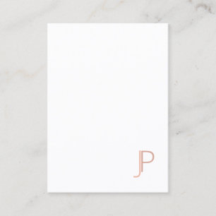 Carte De Visite Moderne simple Monogramme professionnel élégant