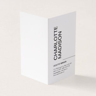 Carte De Visite Moderne Simple Noir Blanc Tendance Minimaliste Sim