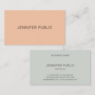 Carte De Visite Moderne Simple Personnalisé Modèle Professionnel