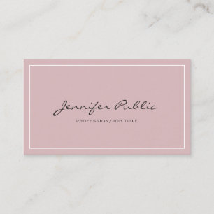 Carte De Visite Moderne simple sobriété Élégante couleur professio