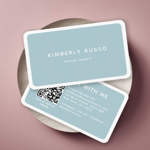 Carte De Visite Moderne, tendance, Code QR, Salon