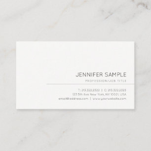 Carte De Visite Moderne tendance Élégant minimaliste Professionnel