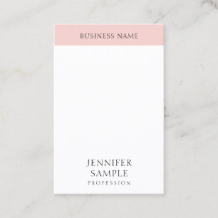 Carte De Visite Moderne tendance Elégant Rose Bleu Modèle simple