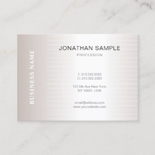 Carte De Visite Moderne tendance Plaine simple Design élégant Luxe