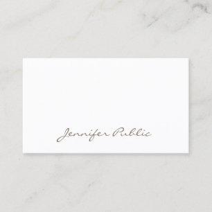 Carte De Visite Moderne tendance Professional Cute Clean Plain