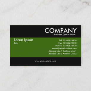 Carte De Visite Moderne - Vert