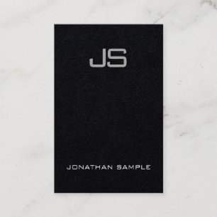 Carte De Visite Moderne vertical noir de la meilleure qualité de