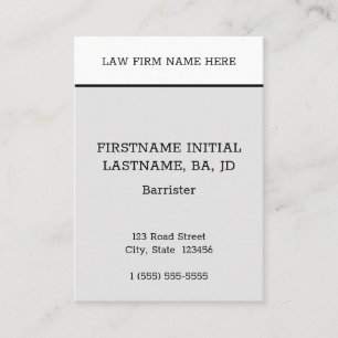 Carte de visite modeste et minimal