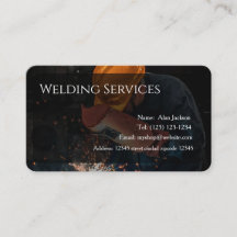 Carte de visite modifiable de services de soudure