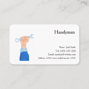 carte de visite modifiable des services handiman