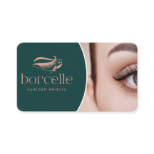 Carte de visite modifiable pour artiste en cils Mi