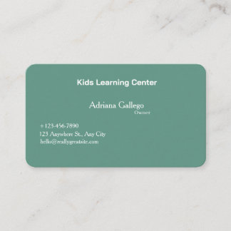 carte de visite modifiable pour centre d'apprentis