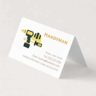 carte de visite modifiable services d'homme à tout