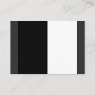 Carte De Visite moitié blanc noir moitié noir moitié noir blanc