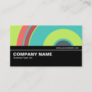 Carte De Visite Moitié V2 021 - Cercle coloré 04