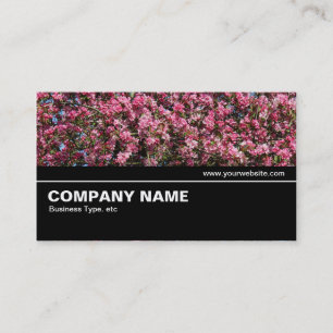 Carte De Visite Moitié V2 - Fleur de cerisier rose