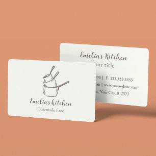 Carte De Visite Mon entreprise de traiteur de petite cuisine