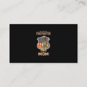 Carte De Visite Mon pompier favori m'appelle maman pompier