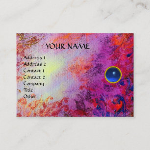 Carte De Visite MON SAPPHIRE AGATA, rouge vif violet bleu