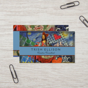 Carte De Visite Mona Lisa Fun Zodiac Whimsical