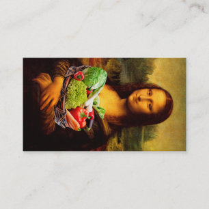 Carte De Visite Mona Lisa préfère la nourriture saine