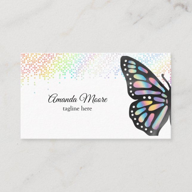 Carte De Visite monarque papillon organisateur d'événements vie co (Devant)