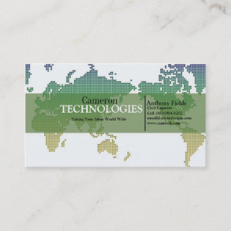 Carte De Visite Monde technologique