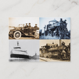 Carte De Visite Monde vintage de transport
