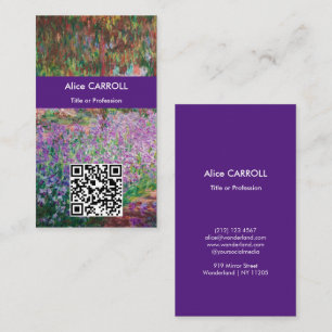 Carte De Visite Monet - Le jardin de l'artiste à Giverny - Code QR