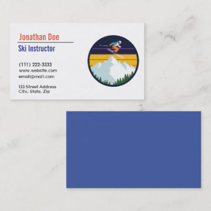 Carte de visite moniteur de ski