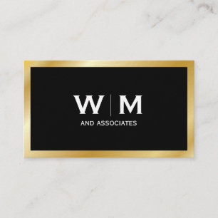 Carte De Visite Monogram Or Exécutif